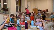 Im Kindergarten in Fuchsstadt (im Bild) ist mehr Platz entstanden, weil es nun bald auch einen Waldkindergarten gibt.
