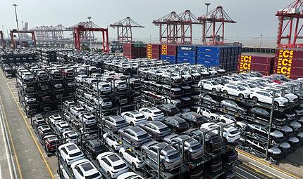 Chinesische E-Autos vor dem Export