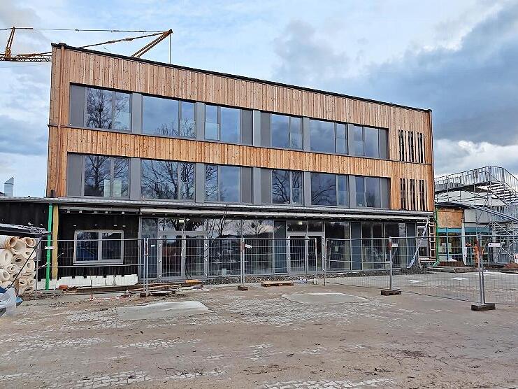 Die Generalsanierung der Baunacher Schule macht Fortschritte.