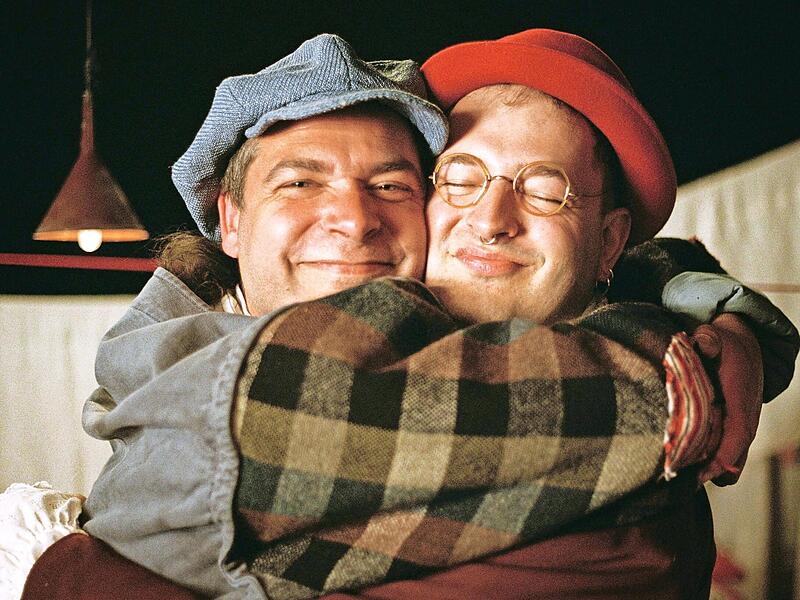 Nando und Benjamin Seeberger als Flip und Flop. Nando und Benjamin Seeberger als Flip und Flop.