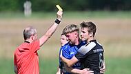 Kreispokal Erlangen/Pegnitzgrund: Gruppenphase ist eingeteilt Marcel Gebhard (rechts) und Felix Pfister treffen im Pokal erstmal nicht aufeinander: Kirchehrenbach und die SG Hallerndorf spielen in verschiedenen Gruppen.