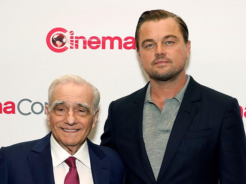 Martin Scorsese (l) und Leonardo DiCaprio