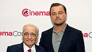 Martin Scorsese (l) und Leonardo DiCaprio