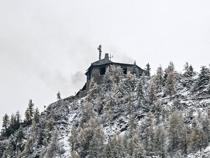 Kehlsteinhaus nach Großbrand schwer zerstört Kehlsteinhaus nach Großbrand schwer zerstört