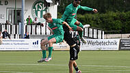 Sport Fu&szlig;ball Saison 2026 / 2027 Bayernliga Nord  01. Spieltag Dienstag 21.07.2026 Spielort Sportpark am Weinberg Neudrossenfeld Spielbeginn 19.00 h  TSV Neudrossenfeld gegen SV Fortuna Regensburg Halbzeitergebnis 0:0 Brandon Month&eacute;  Oskar Stechl Amir H