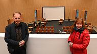 Unter ihrer Leitung ist in Hirschaid das Mint-Zentrum entstanden: Frank Seuling und Birgit Partheymüller, Geschäftsführer der gemeinnützigen Mint-Zentrum Hirschaid gGmbH.