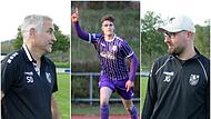 Der FC Eintracht um Abteilungsleiter Sascha Dorsch (li.) r&uuml;stet sich f&uuml;r einen m&ouml;glichen Regionalliga-Aufstieg. Der Kern des Teams bleibt dem Verein treu, wie auch Johannes Gebhart (Mi.). Unklar ist allerdings noch die Zukunft von Trainer Jan Gern...
