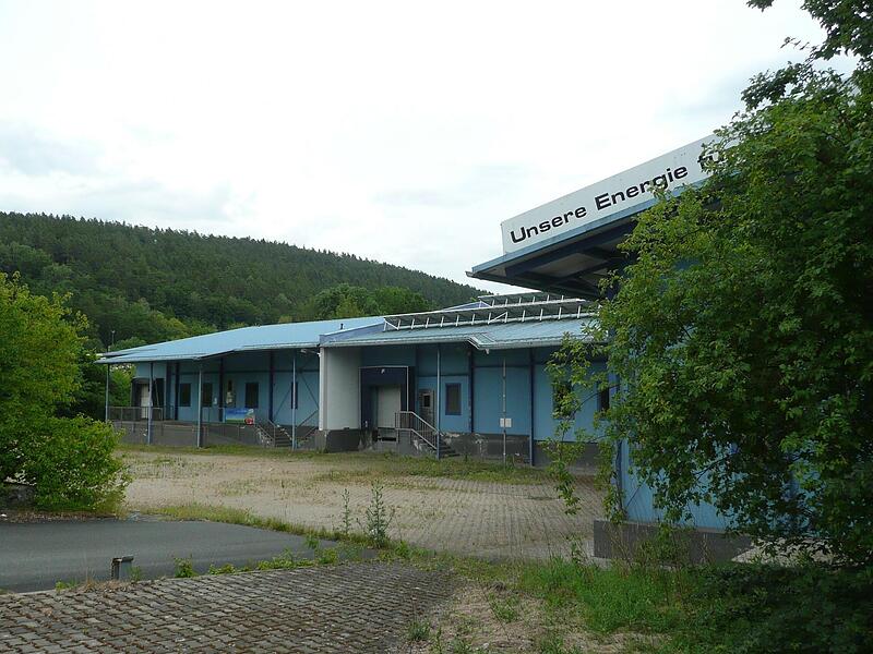 Verlassen ist das Gel&auml;nde des Kronacher Schlachthofs.