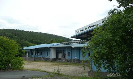 Verlassen ist das Gel&auml;nde des Kronacher Schlachthofs.