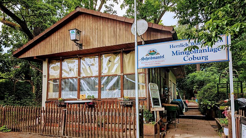 Die Minigolf-Anlage am Adamiberg in Coburg