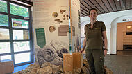 Naturpark-Rangerin Julia Dummert im Naturpark Infozentrum in Muggendorf