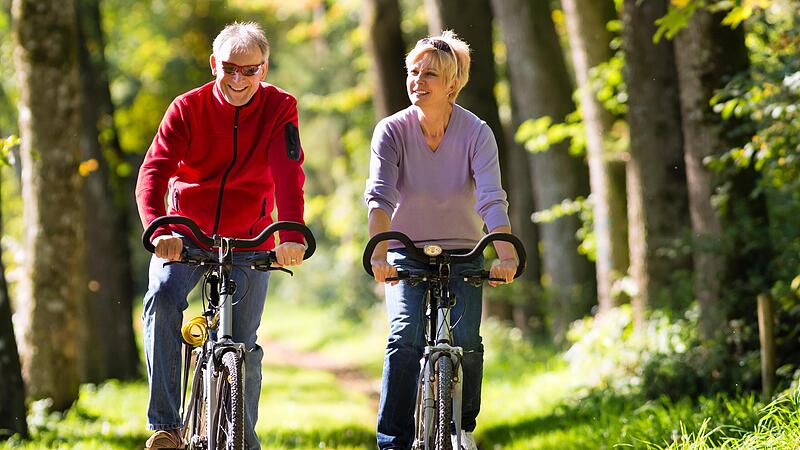 Radfahren ist gur für das Herz-Kreislauf-System.