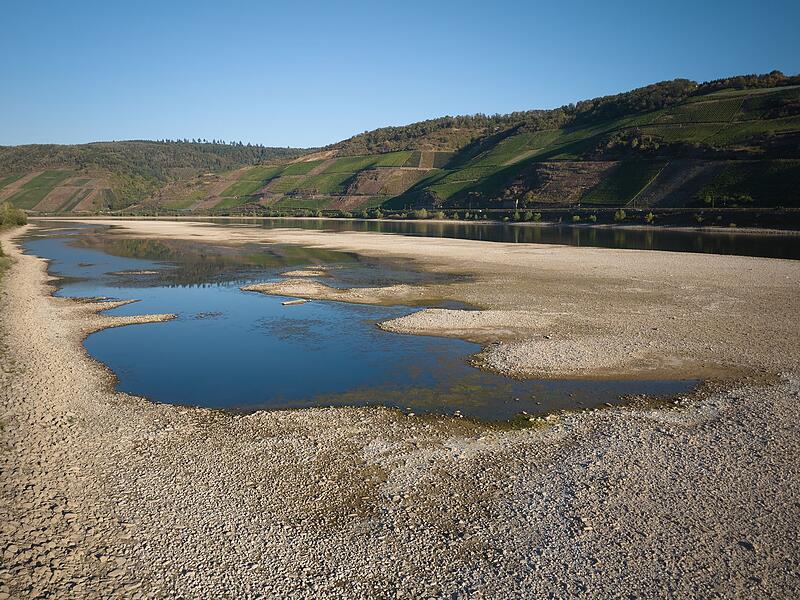 Niedrigwasser am Rhein Niedrigwasser am Rhein