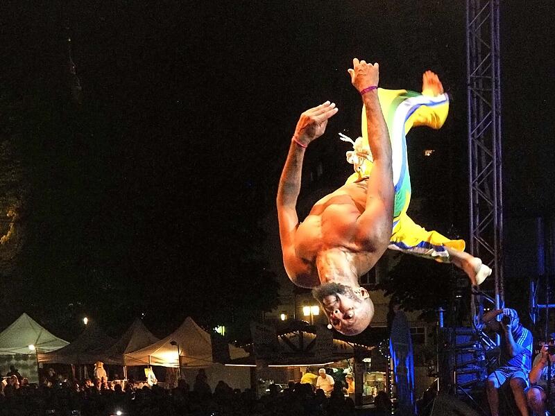 Capoeira-Show beim Samba-Festival in Coburg