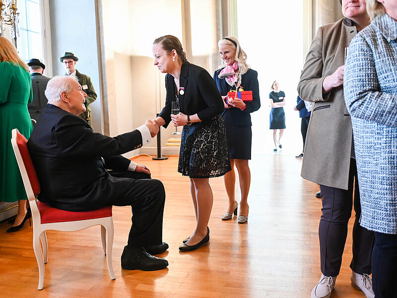 Gro&szlig;er Empfang in Coburg: Mehr als 200 geladene G&auml;ste gratulierten Andreas Prinz von Sachsen-Coburg und Gotha zum 80. Geburtstag.