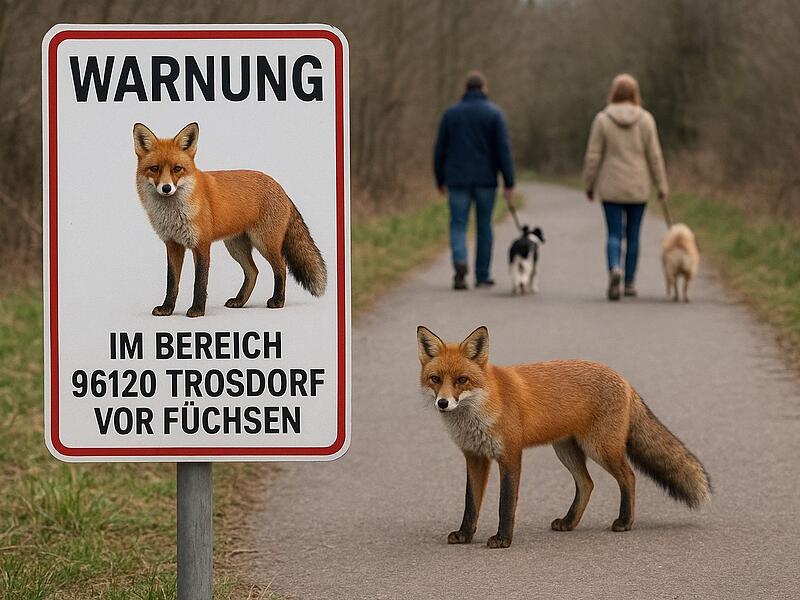 Mit diesem Symbolbild wurde auf Facebook vor bissigen Füchsen im Landkreis Bamberg gewarnt.