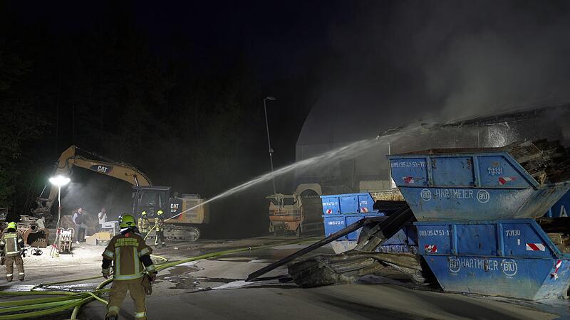 Brand in Industriegebiet bei M&uuml;nchen