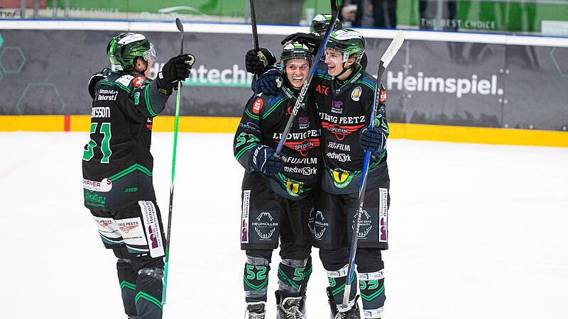Siegreiche Alligators: Am Freitagabend hat der H&ouml;chstadter EC die Black Hawks Passau bezwungen.