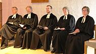 Pfarrer Steinbauer, Pfarrer Eyselein, Vikar Frohmann, Pfarrerin Schnupp, Pfarrerin Seeliger.
