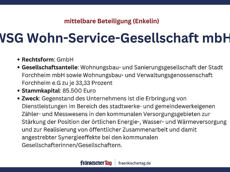 In welchen Unternehmen die Stadt Forchheim mitmischtIn welchen Unternehmen die Stadt Forchheim mitmischt Beteiligungsbericht Stadt Forchheim 2024