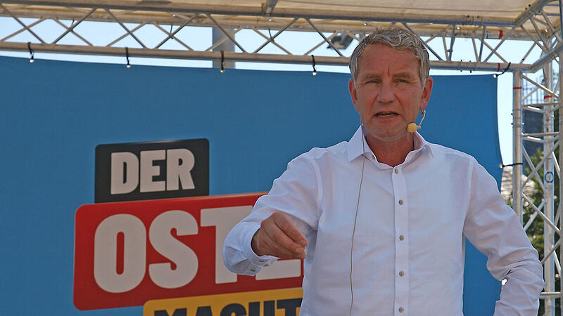 Björn Höcke und Sesselmann bei AfD-Sommerfest in Sonneberg Björn Höcke und Sesselmann bei AfD-Sommerfest in Sonneberg