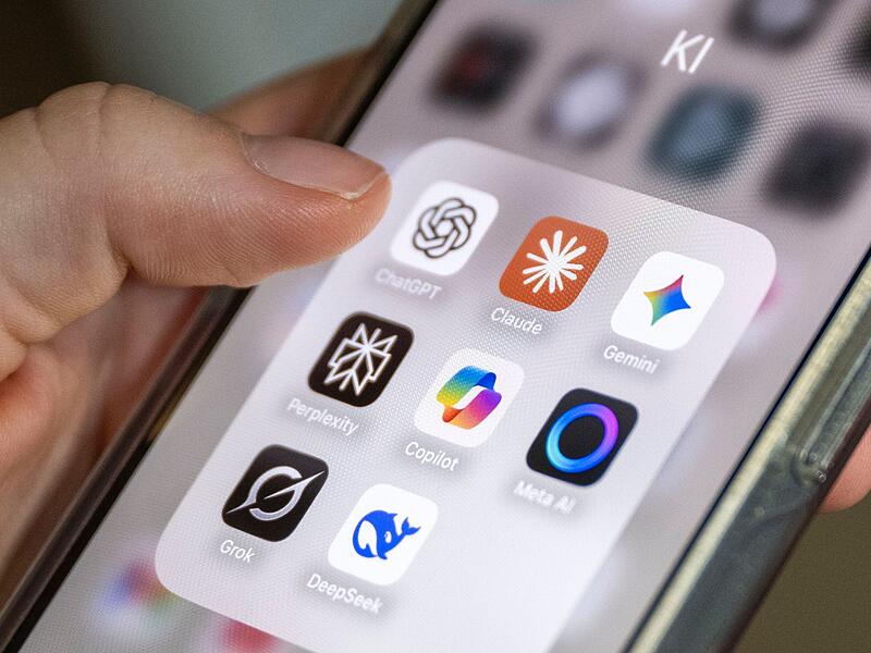 KI-Apps auf einem Smartphone KI-Apps auf einem Smartphone