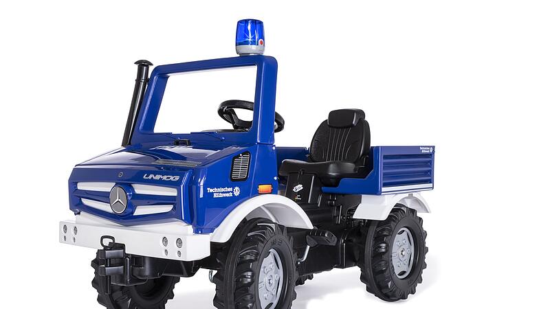 Neu bei Rolly Toys: der THW-Unimog