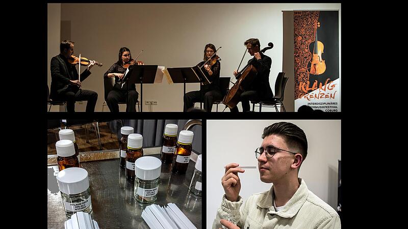 Einen au&szlig;ergew&ouml;hnlichen Br&uuml;ckenschlag zwischen Musik und Duft unternahm der Auftaktabend des Festivals &bdquo;Klanggrenzen&ldquo; in Coburg.