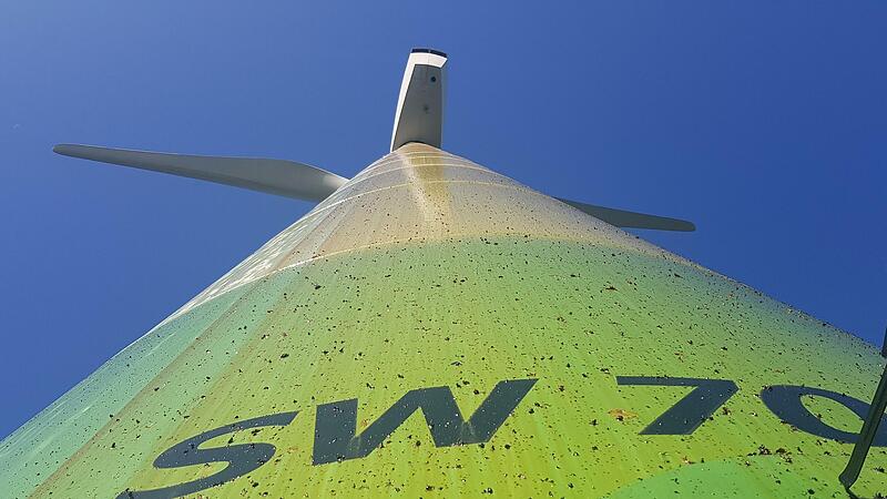 Das Windrad SW 70043 am Bretzenstein nahe Ebern bereitet einmal mehr massive Probleme.