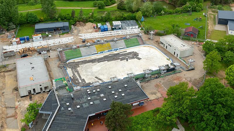 Hier entsteht ein saniertes Stadion am Kieferndorfer Weg.