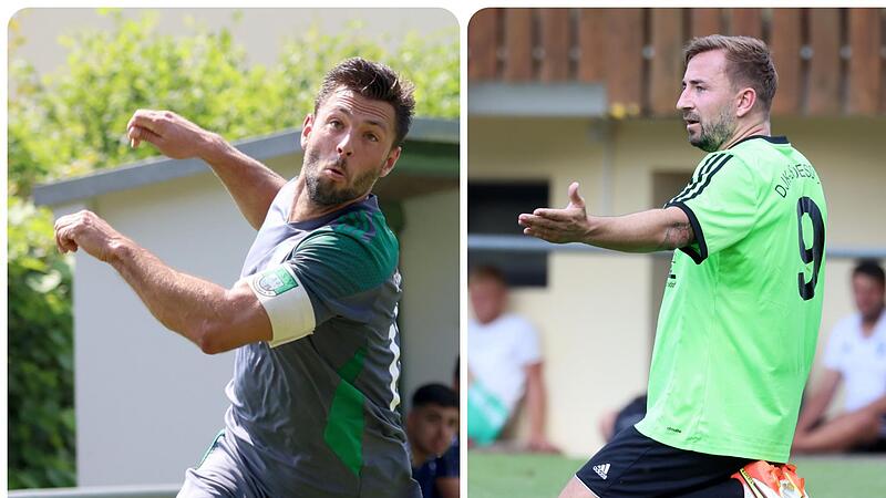 Manuel Menges (li.) trifft am Samstag auf seinen fr&uuml;heren Aufstiegsteamkollegen Senad Bajric.Forchheim & Fr&auml;nkische Schweiz
