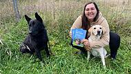 Inka Baurmann mit ihrem Hund Jannie Inka Baurmann mit ihrem Hund Jannie