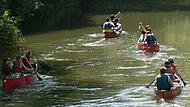 Freizeitsportler auf der Saale &ndash; hier bei Hammelburg &ndash; fahren mehr denn je auf eigene Verantwortung. Landrats- und Wasserwirtschaftsamt warnen.