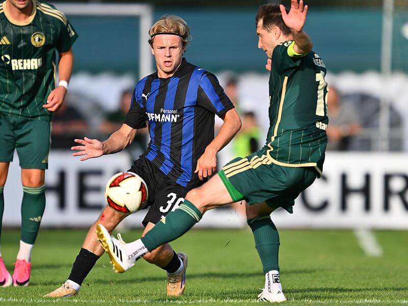 Der geb&uuml;rtige Bamberg Philipp M&uuml;ller (hier im Test gegen den SC Eltersdorf) trifft am Samstag mit der SpVgg Greuther F&uuml;rth auf seine Heimatstadt und Bruder Felix.