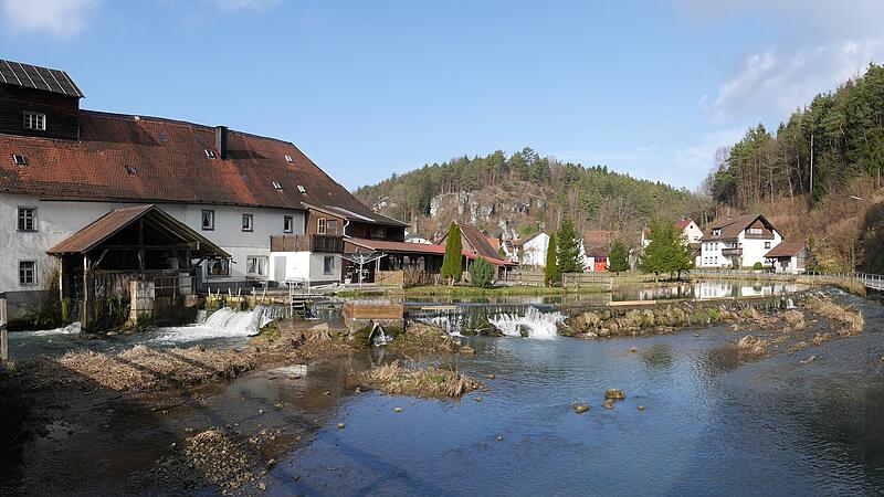 Die Radtour führt unter anderem entlang der Wiesent in Nankendorf.