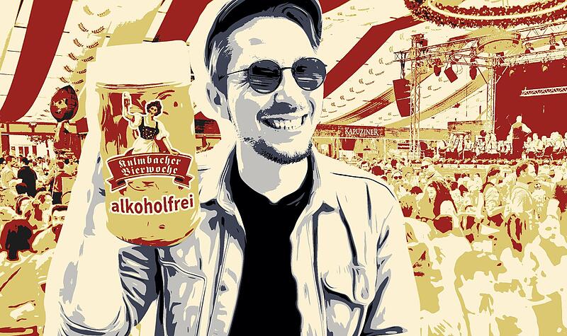 Bastian S&uuml;nkel tickert am Donnerstag live von der Bierwoche. Bier gibt es dabei nur alkoholfrei.