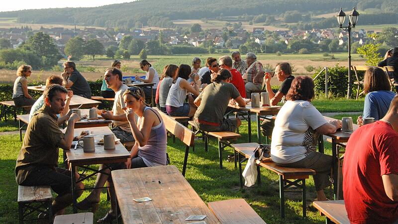Der Schmausenkeller in Reundorf war einer ersten die an Pfingsten wieder öffneten.