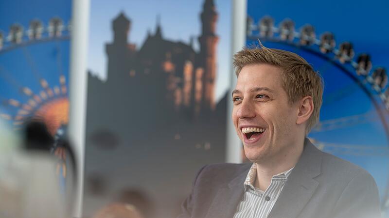Dominik Krause beim dpa-Redaktionsbesuch Dominik Krause beim dpa-Redaktionsbesuch
