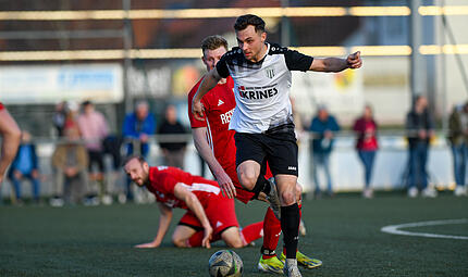 Lorenz Sch&auml;der erzielte drei Treffer f&uuml;r den FC Sand.