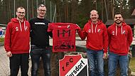Die sportliche Leitung des FC Baiersdorf mit dem k&uuml;nftigen Trainer Matthias Nagel.
