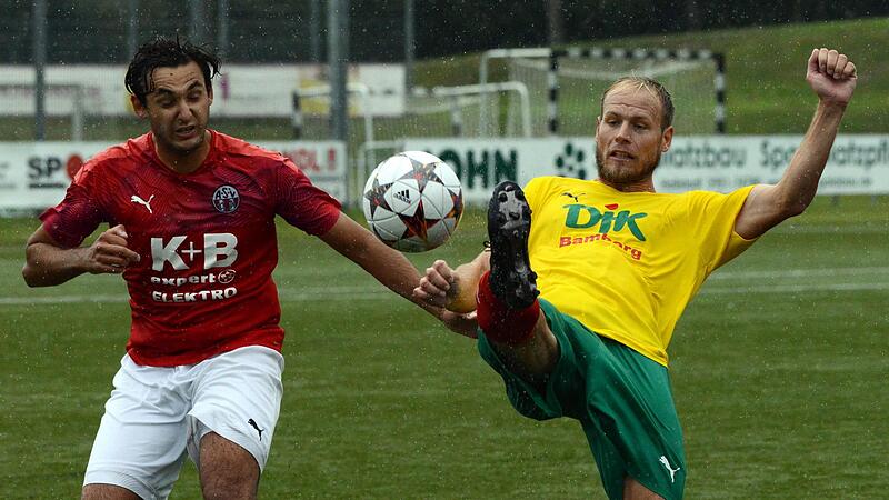 Nico Wunder (r.) und die DJK Don Bosco Bamberg haben beim 1:0 gegen den ASV Cham ihren zweiten Saisonsieg in der Bayernliga geholt.