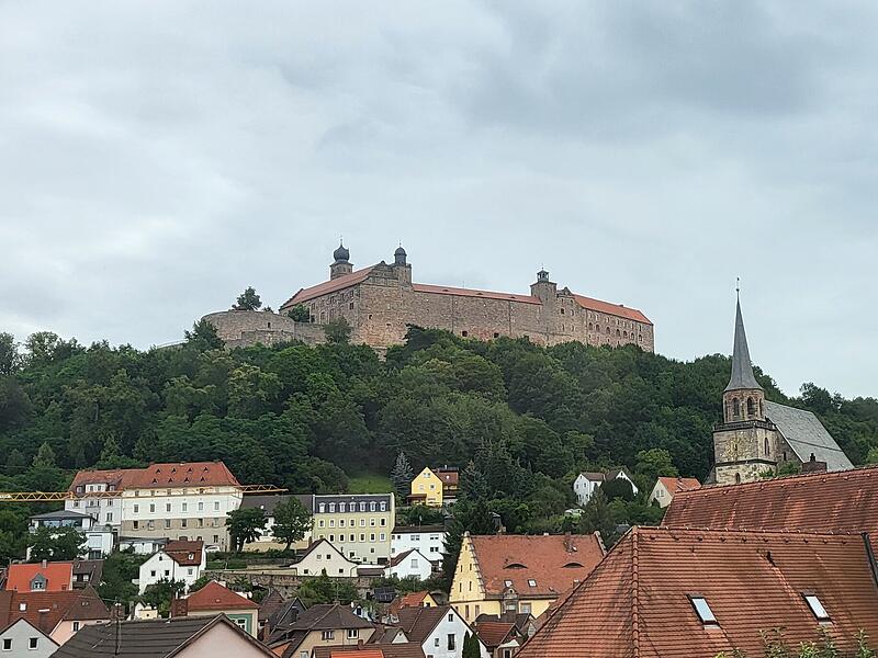 Blick auf die Plassenburg in Kulmbach