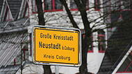 Stadt Neustadt bei Coburg (NEC) - Kreis Coburg - Ortsschild