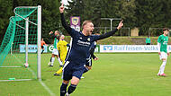 Der Steinbacher Nico Fröba jubelte nach seinem Führungstreffer gegen den FC Stockheim. Der Steinbacher Nico Fröba jubelte nach seinem Führungstreffer gegen den FC Stockheim.