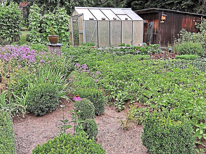 Der Gemüsegarten in Nagel wird von Familie Walcher gehegt und gepflegt.Herbert Knoth Der Gemüsegarten in Nagel wird von Familie Walcher gehegt und gepflegt.Herbert Knoth