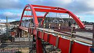 Die Brücke soll bald fertig sein.Forchheim & Fränkische Schweiz