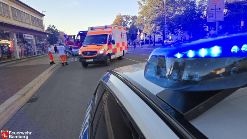Unfall an Bamberger Kreuzung wegen tief stehender Sonne – drei Verletzte Unfall an Bamberger Kreuzung wegen tief stehender Sonne – drei Verletzte