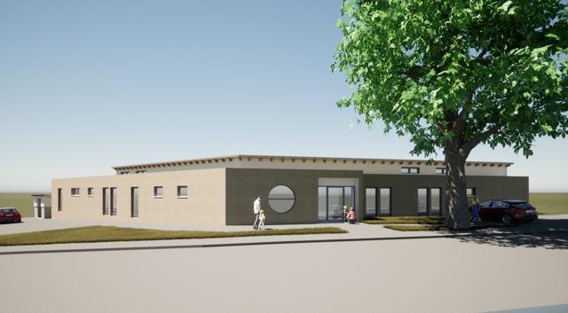 So soll die neue Kindertagesstätte in Scherneck aussehen.