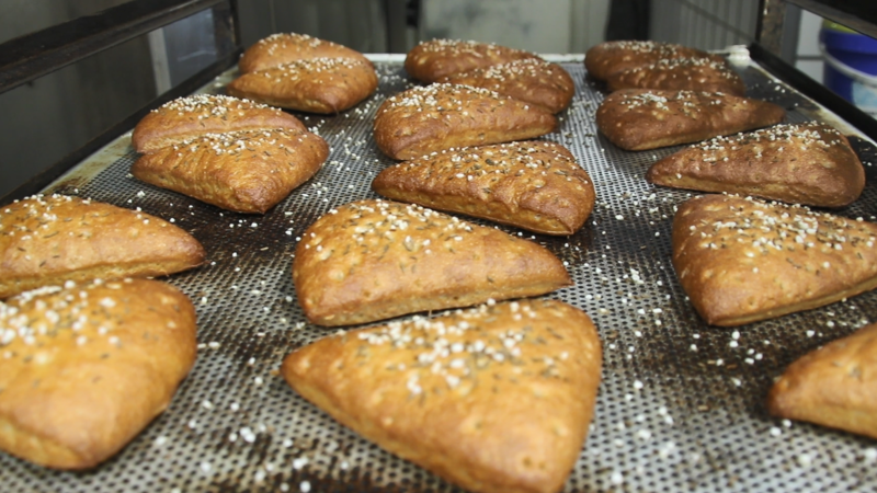 Die fertigen D&auml;tscher frisch aus dem Ofen.