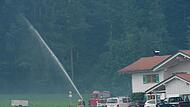 Brand im Bergwald in den Chiemgauer Alpen Brand im Bergwald in den Chiemgauer Alpen